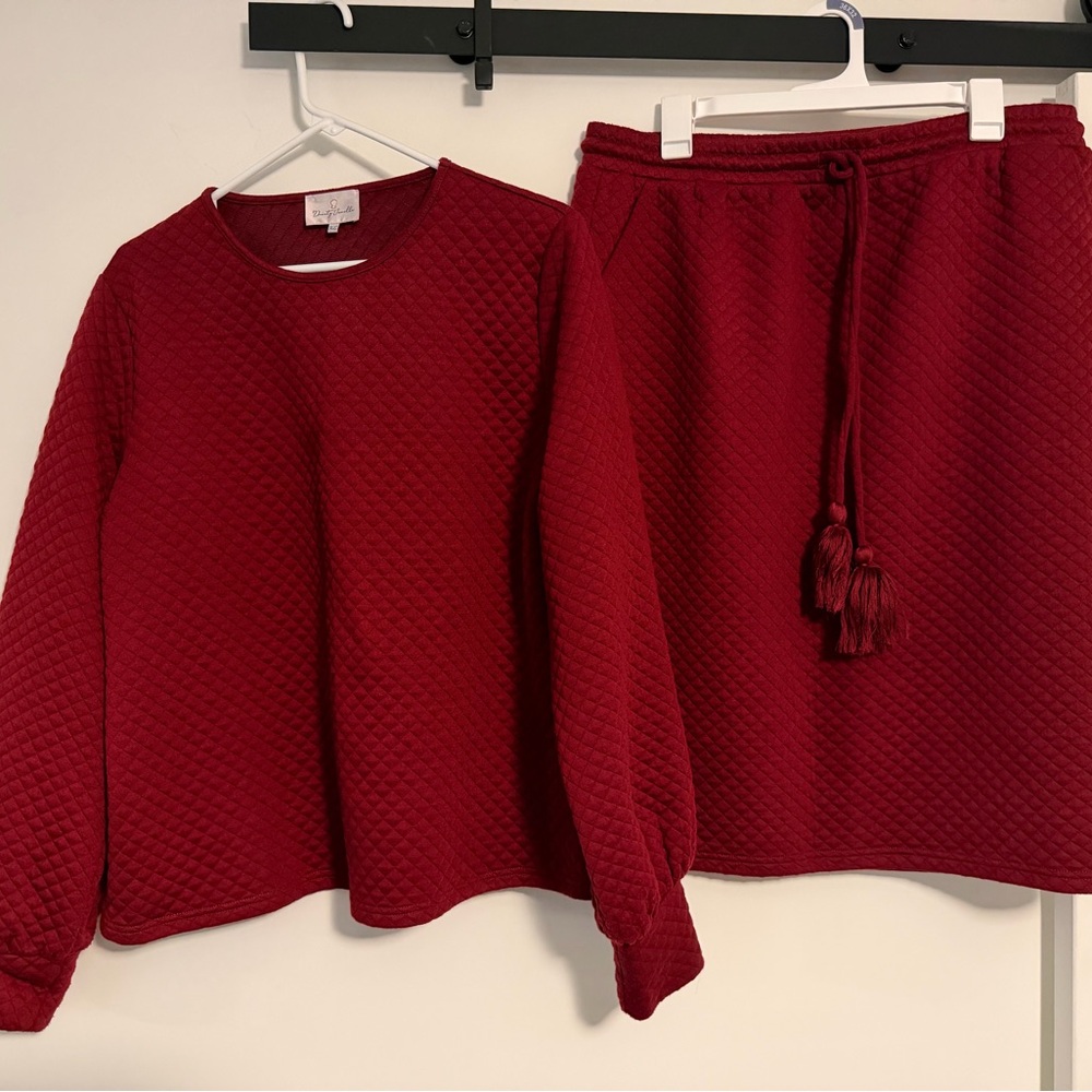 Dainty Jewells Red Pencil Skirt
